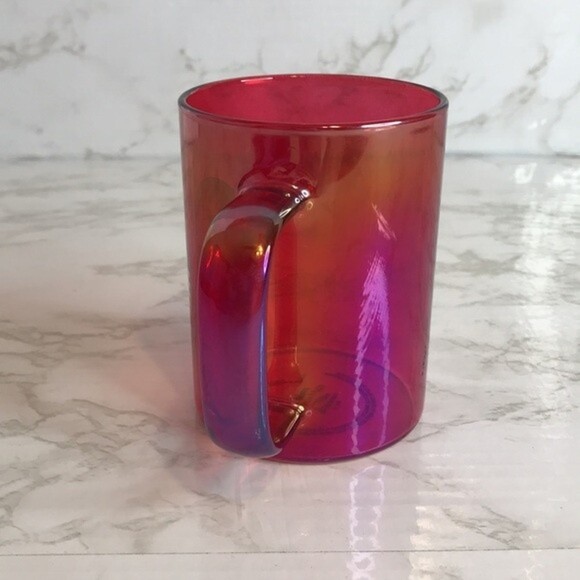 Starbucks limited edition 2019 red iridescent glass cup - Picture 3 of 8
